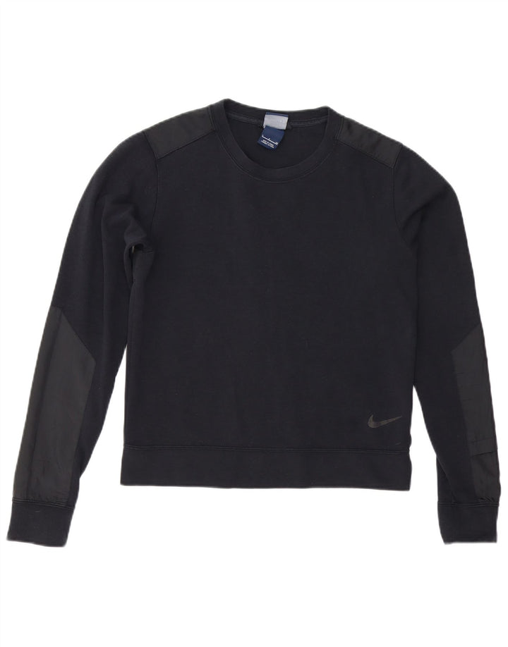 Felpa da donna Nike Jumper UK 10 Small Black Cotton