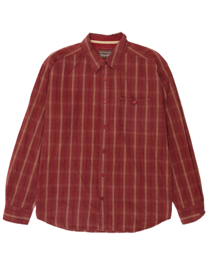 Camicia da uomo Wrangler 2XL in cotone a quadri marrone