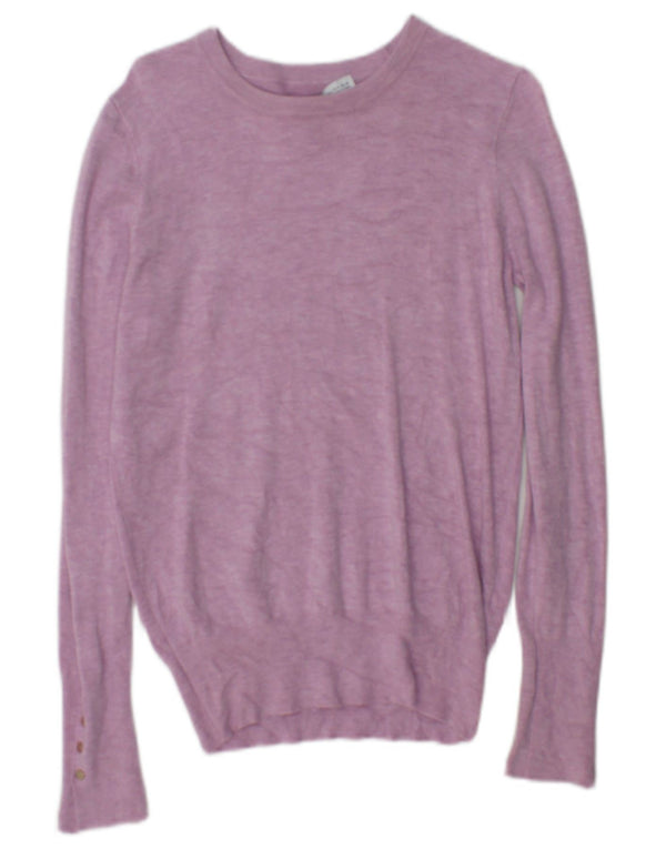 Maglione maglione con scollo a barca da donna Zara UK 10 piccolo rosa