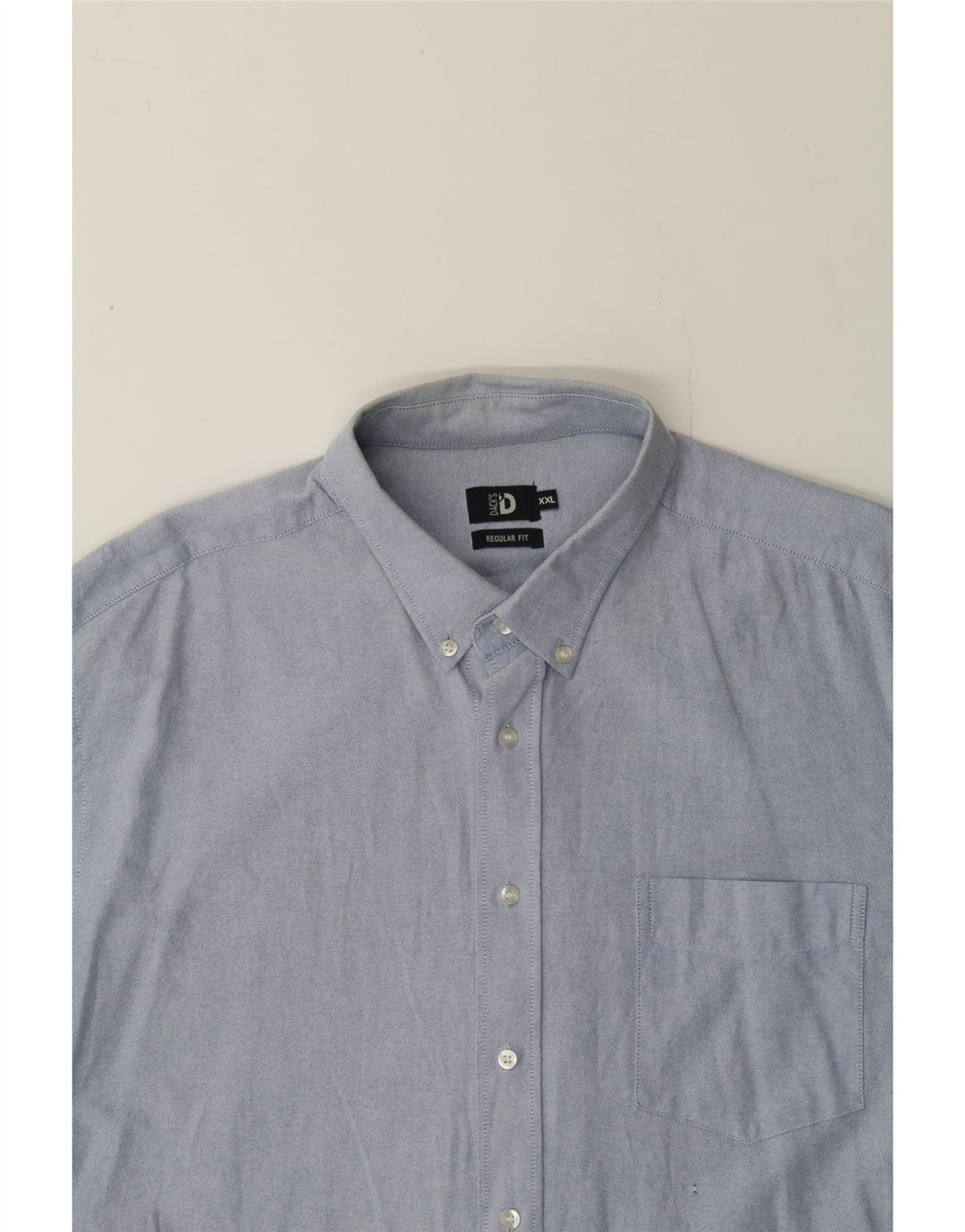 DACK'S Mens Regular Fit Shirt 2XL Blue Cotton Vintage Dack's and Second-Hand Dack's from Messina Hembry 