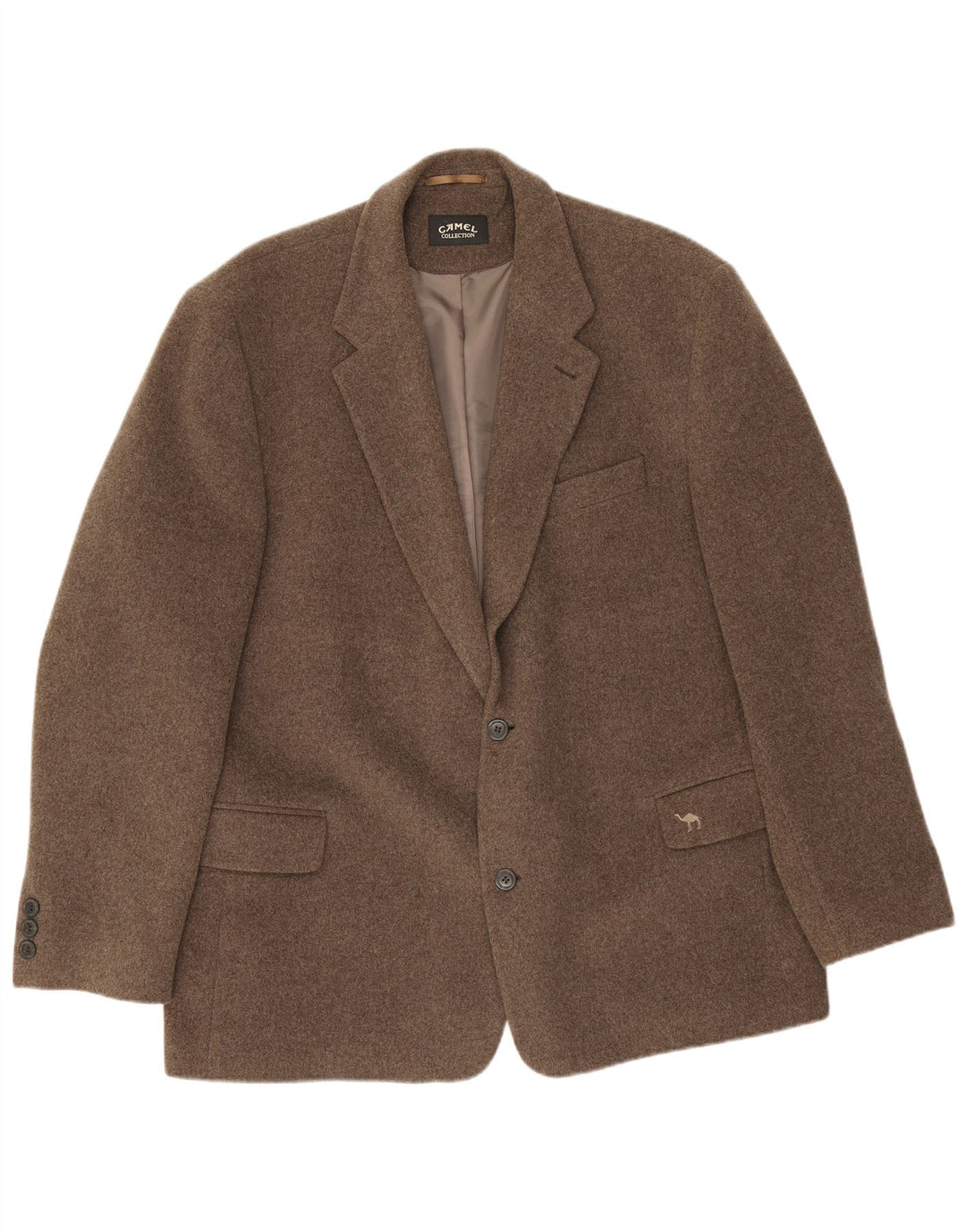 Giacca blazer a 2 bottoni da uomo Camel Active UK 44 2XL Lana vergine grigia