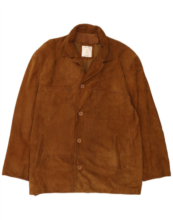 Giacca Scamosciata Uomo Conbipel IT 52 Large Pelle Beige