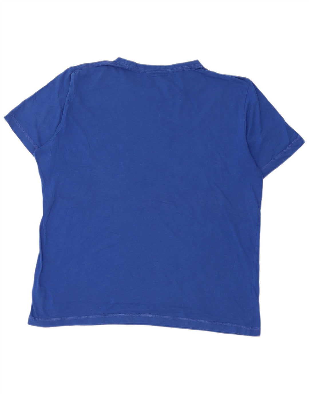 T-shirt grafica da uomo Puma Top in cotone blu medio