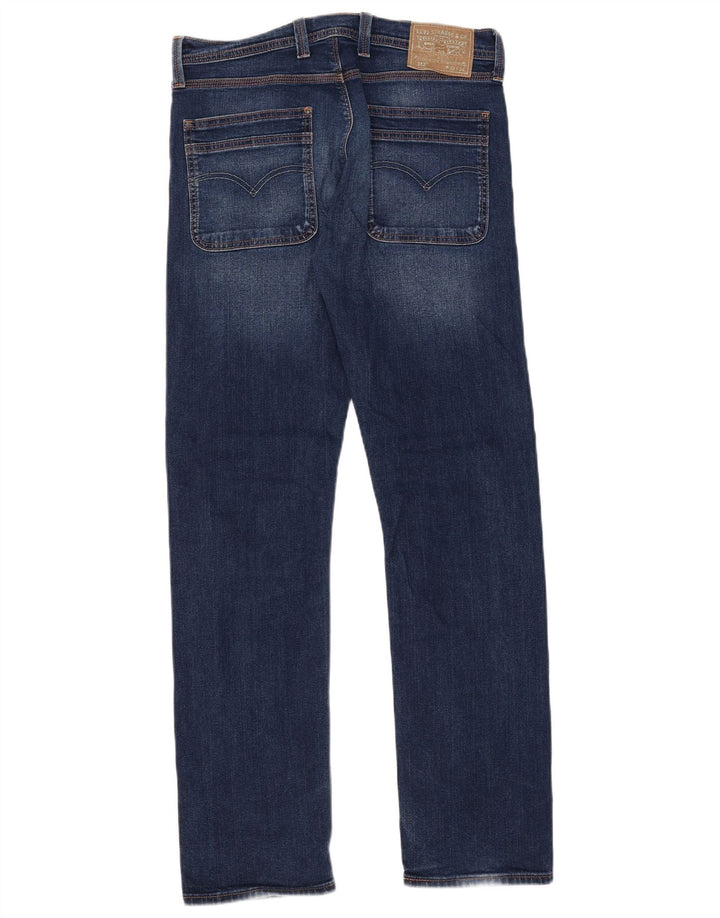 Levi's Uomo 513 Slim Jeans dritti W32 L34 Cotone Blu