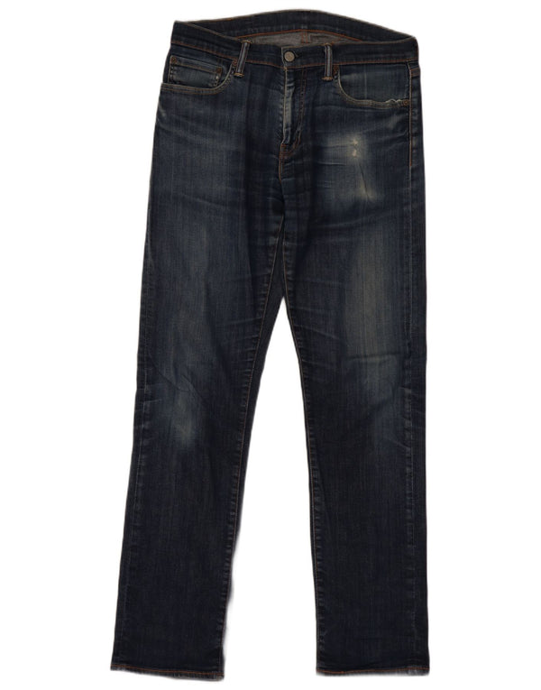 Levi's Uomo 504 Jeans dritti W32 L34 Cotone blu navy