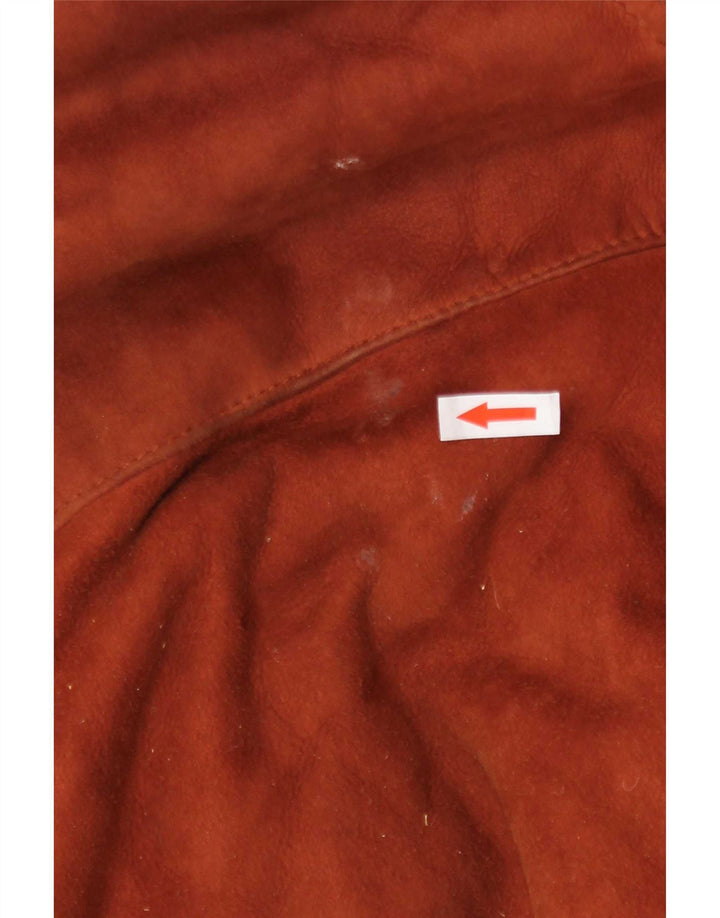 Cappotto oversize in shearling vintage da donna IT 42 Marrone medio