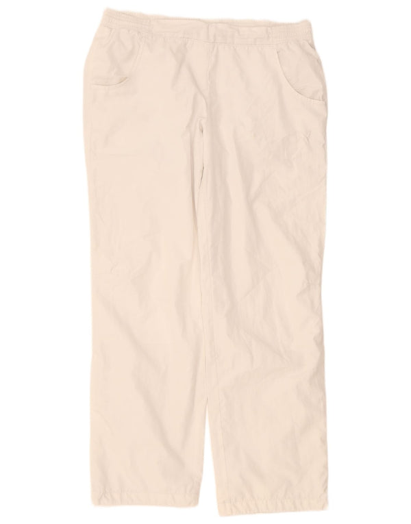 Pantaloni da tuta da donna Puma UK 16 Large Bianco Poliestere