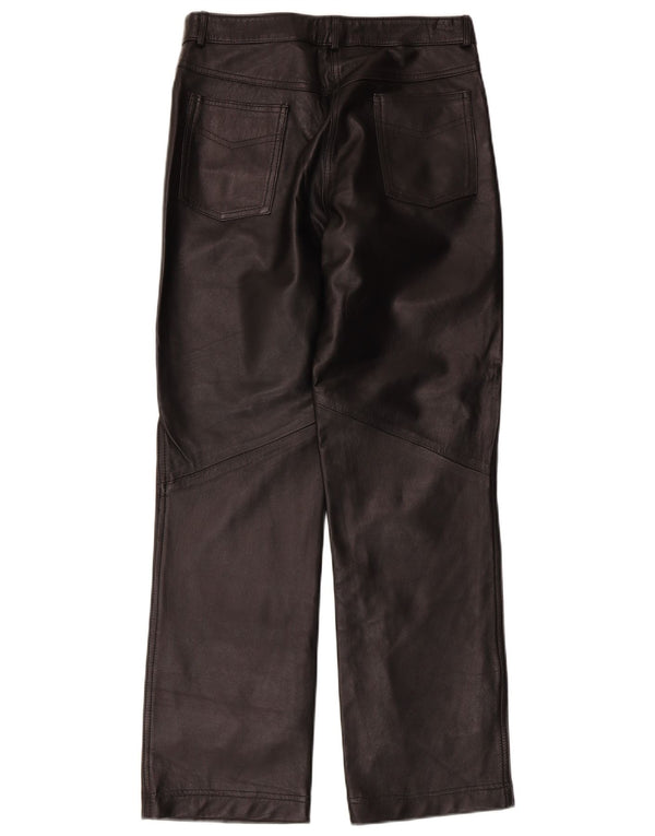 Pantaloni Pelle Donna Conbipel IT 46 Large W30 L30 Nero