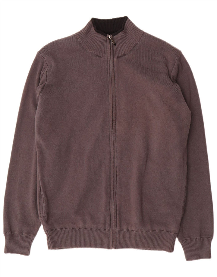 Maglione cardigan da uomo James Pringle piccolo in cotone grigio