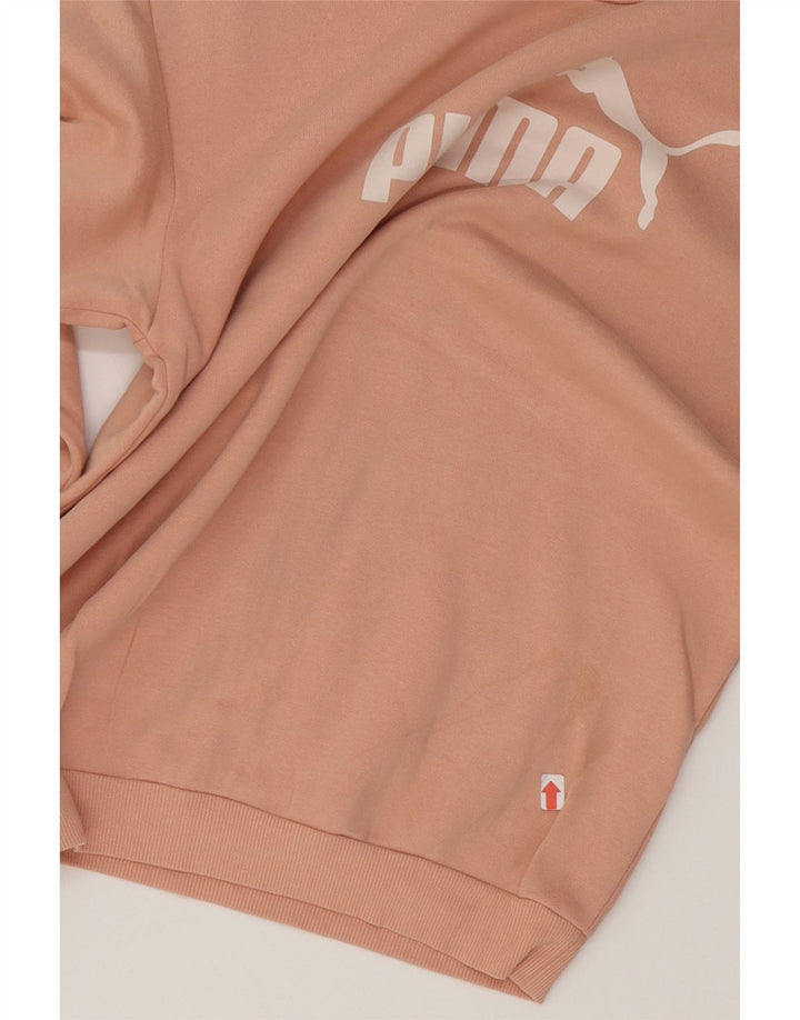 PUMA Womens Graphic Sweatshirt Jumper UK 10 Small  Pink Cotton Vintage Puma and Second-Hand Puma from Messina Hembry 