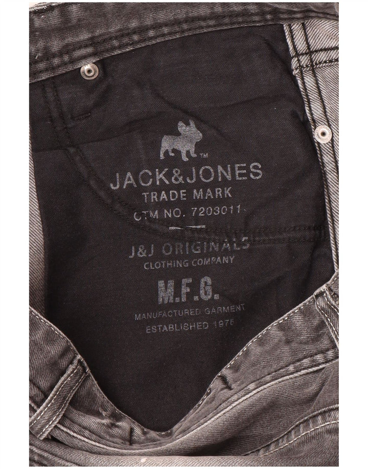 Jeans slim invecchiati da uomo Jack & Jones W32 L33 grigi