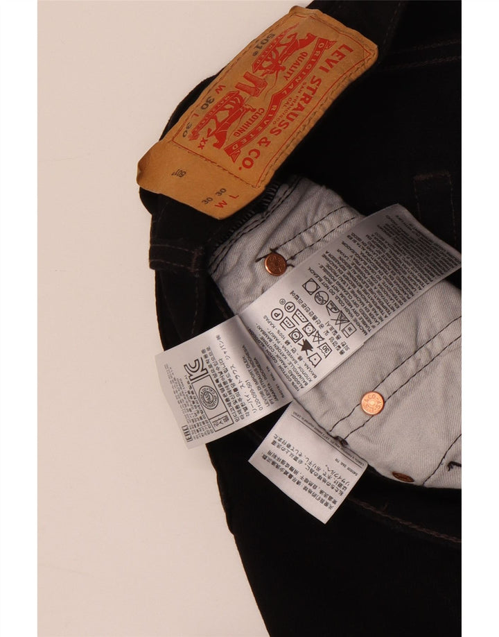 Levi's Uomo 501 Jeans dritti W30 L30 Cotone Nero