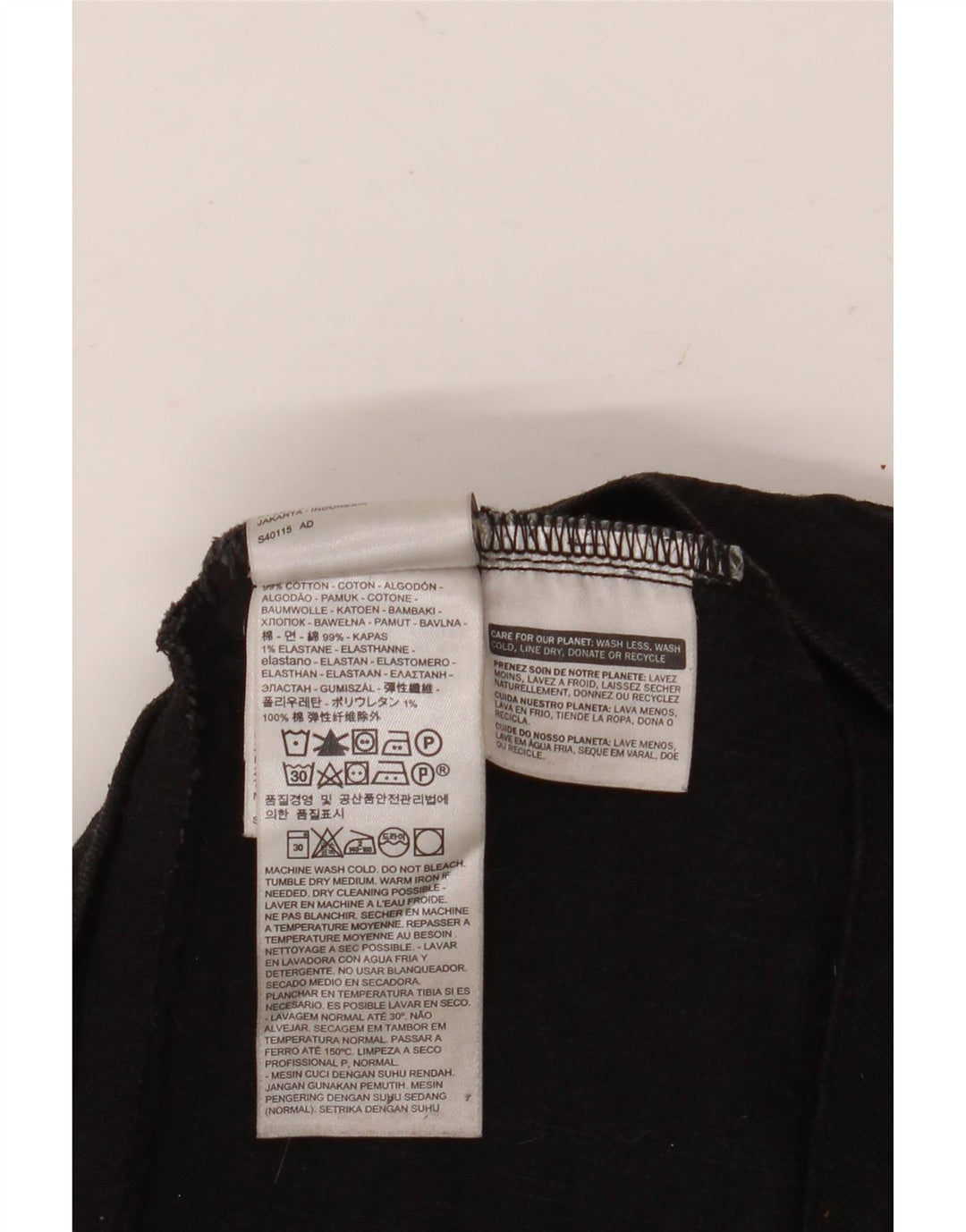 Giacca in denim da donna Levi's UK 14 cotone nero medio