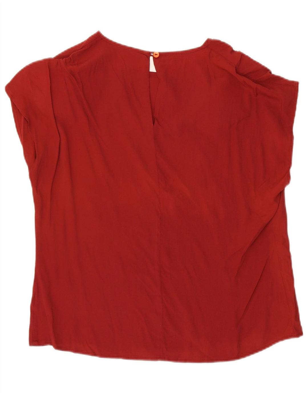 Camicetta vintage da donna Top IT 46 grande seta rossa