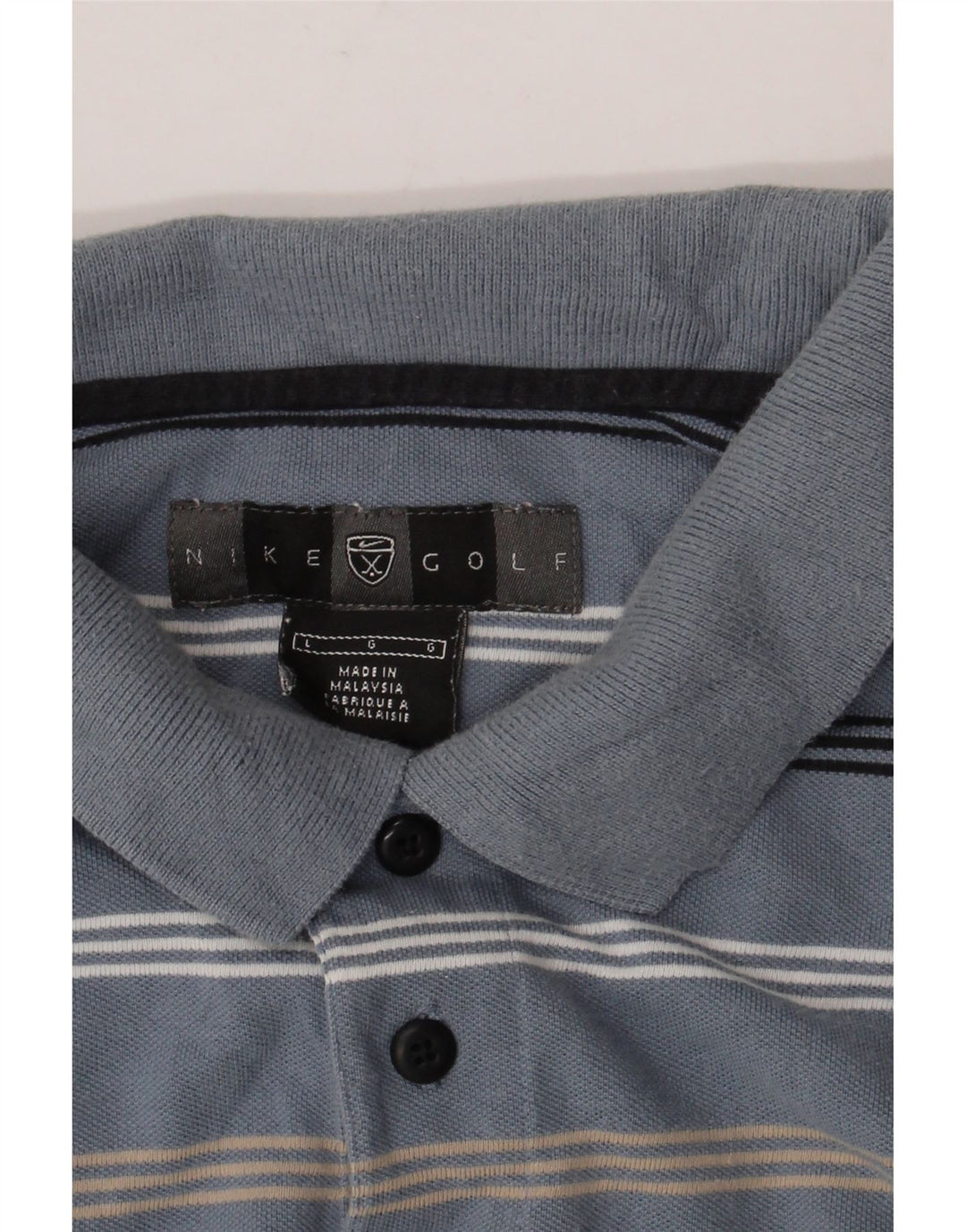 Polo NIKE da uomo a righe grandi blu