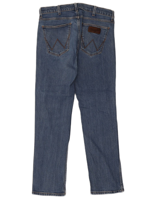 Jeans dritti da uomo Wrangler Greensboro W31 L32 cotone blu