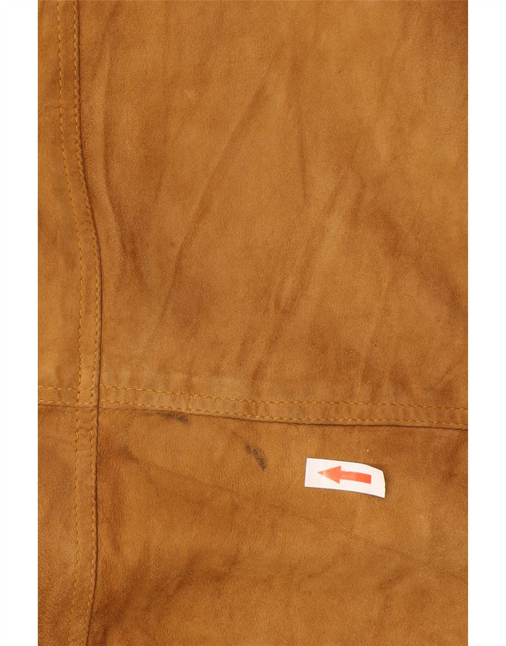 Giacca da uomo in pelle scamosciata Conbipel taglia 58 2XL in pelle beige