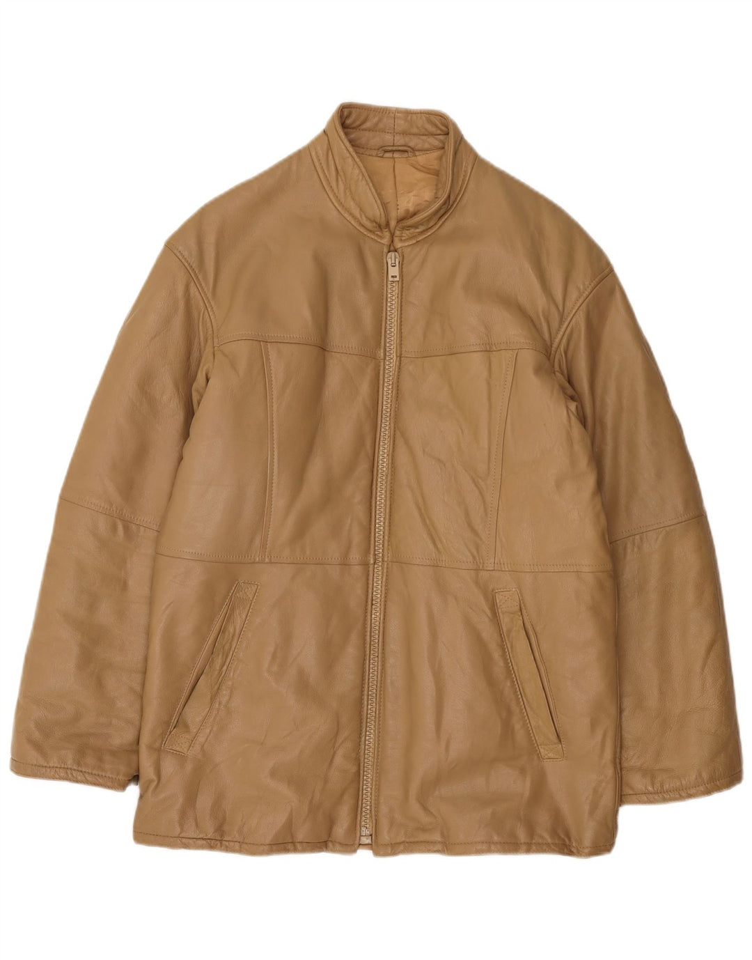 Giacca in pelle da uomo VINTAGE IT 48 Marrone medio