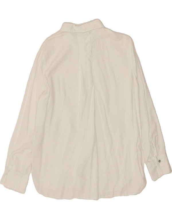 MASSIMO DUTTI Womens Shirt EU 38 Small White Lyocell