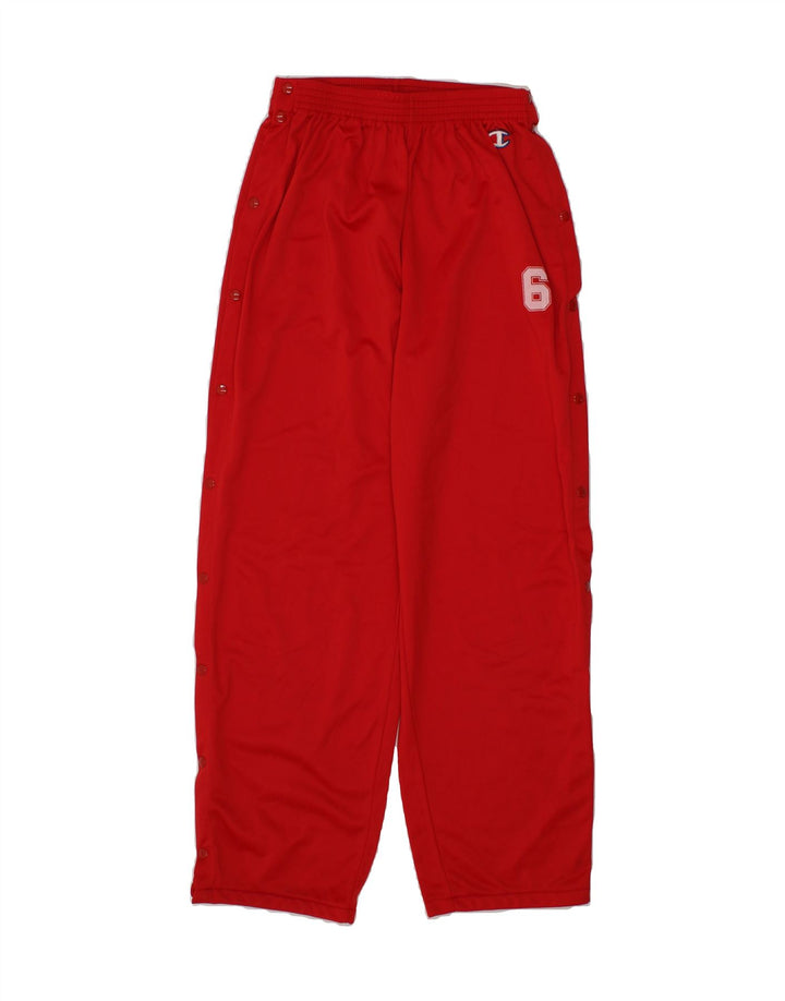 CHAMPION Boys Tracksuit Trousers 13-14 Years XL Red Polyester Vintage Champion and Second-Hand Champion from Messina Hembry 