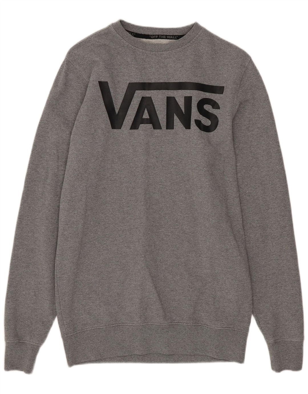 Felpa da uomo VANS maglione XS in cotone chiazzato grigio