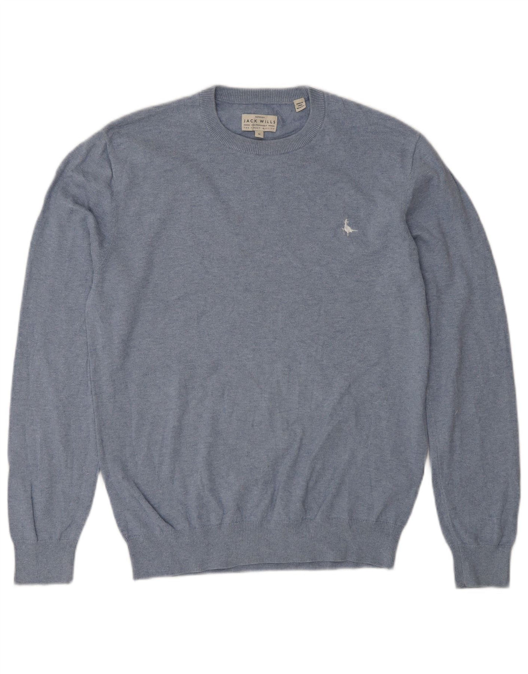 Maglione maglione girocollo da uomo Jack Wills piccolo cotone blu