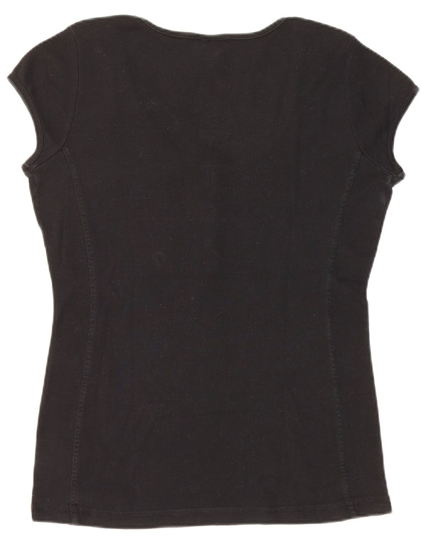 T-shirt da donna Champion Top UK 18 XL cotone nero
