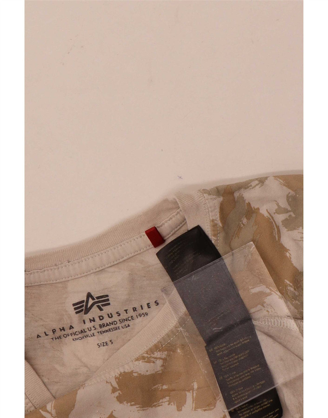 T-shirt grafica da uomo Alpha Industries Top piccola in cotone multicolore
