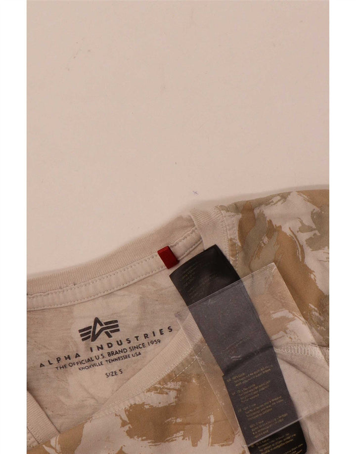 T-shirt grafica da uomo Alpha Industries Top piccola in cotone multicolore