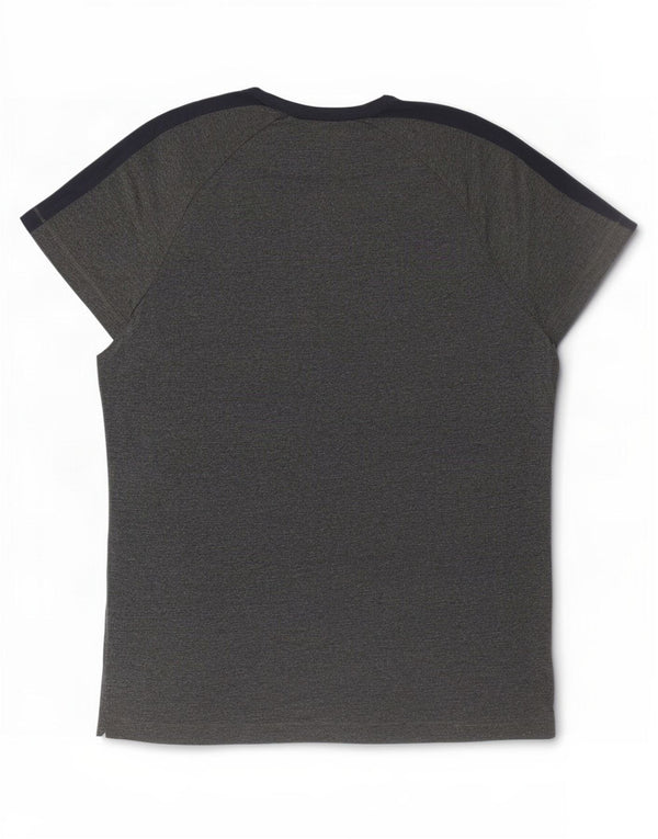 T-shirt da uomo French Connection Top XL in cotone color block grigio