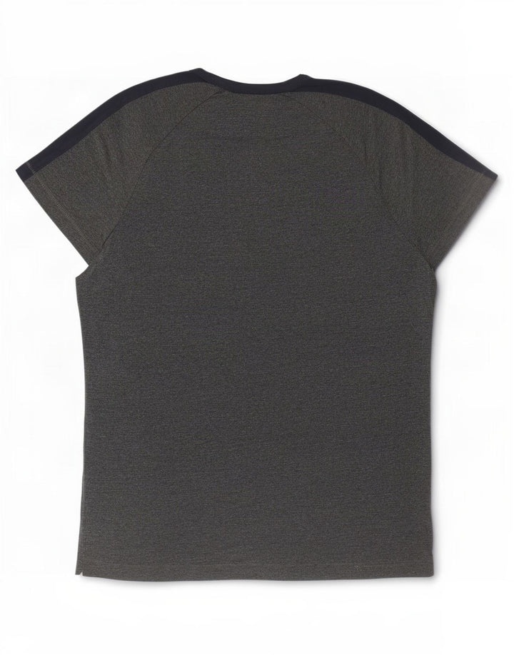 T-shirt da uomo French Connection Top XL in cotone color block grigio