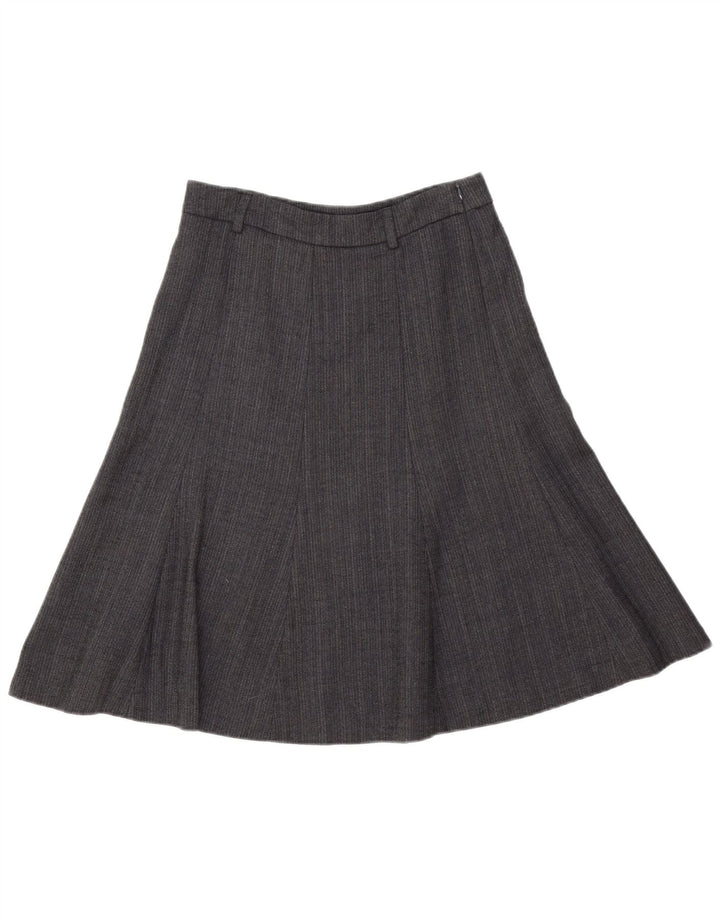 Gonna a trapezio da donna J. Crew US 2 XS W28 Lana a spina di pesce grigia
