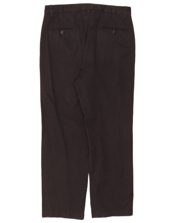 Pantaloni chino dritti da uomo DKNY W33 L28 cotone nero