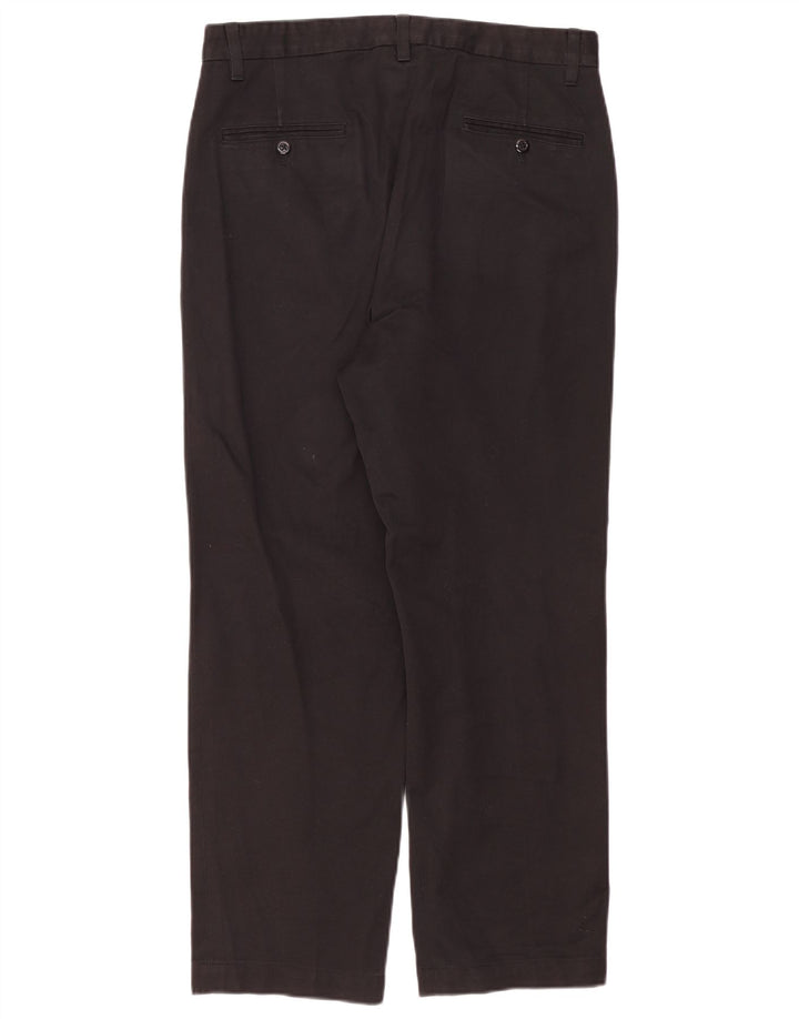 Pantaloni chino dritti da uomo DKNY W33 L28 cotone nero