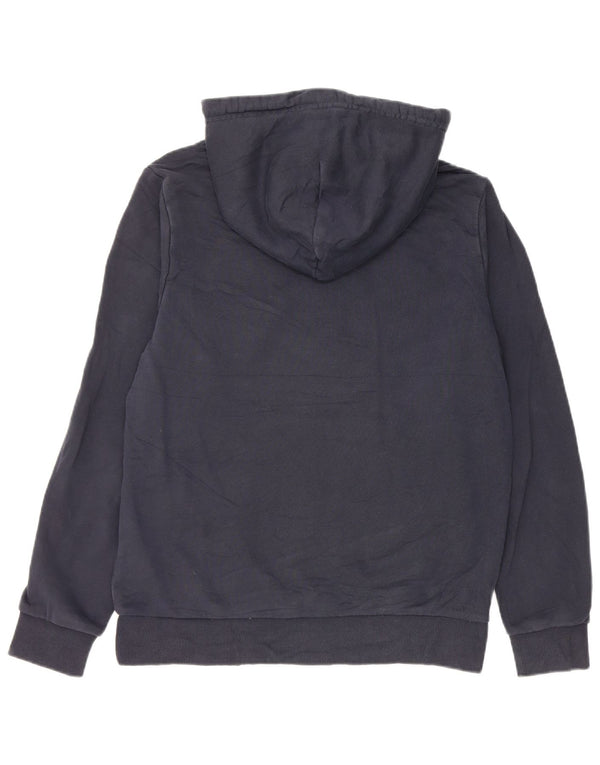 Diesel Felpa con cappuccio grafica da uomo, grande, in cotone blu navy
