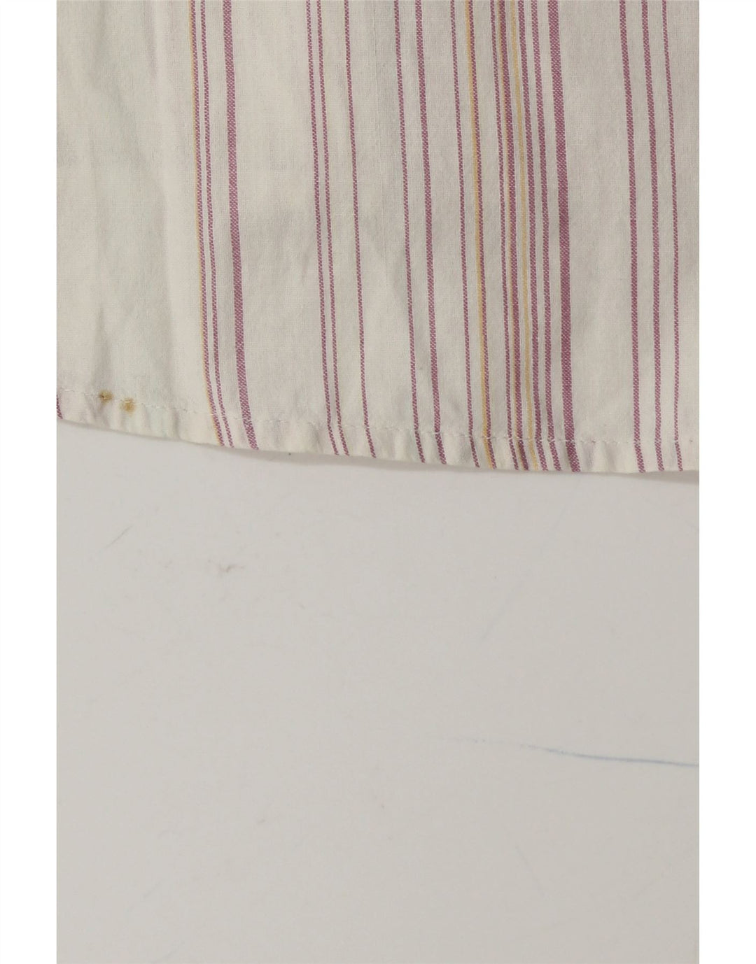 Camicia da uomo a maniche corte KAPPA in cotone a righe bianche medie