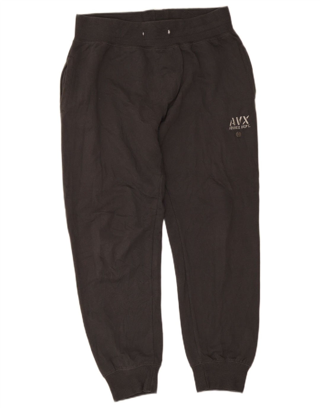 Pantaloni da tuta con grafica da uomo Avirex, pantaloni da jogging, grandi, in cotone grigio