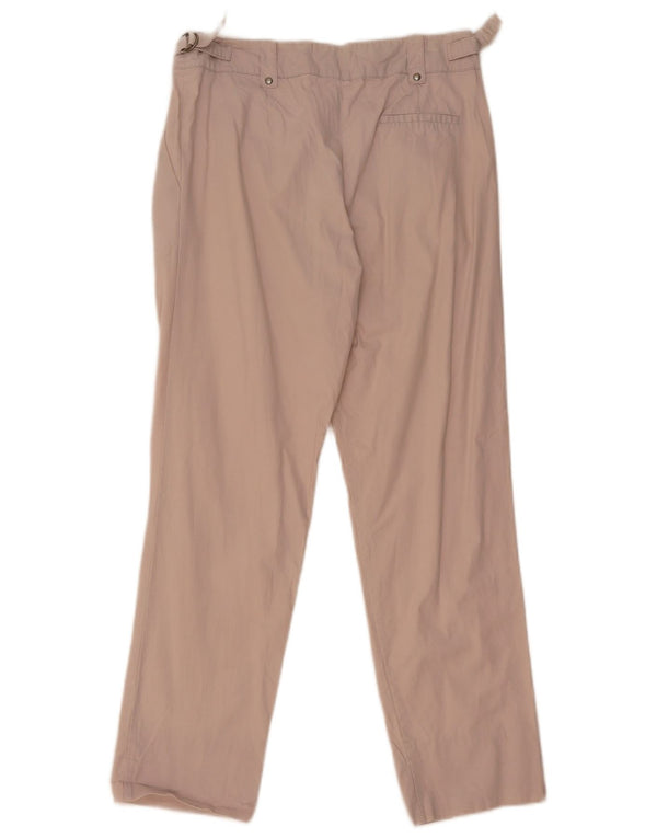 Topshop Womens Straight Chino Trousers UK 10 Small W28 L29 Beige