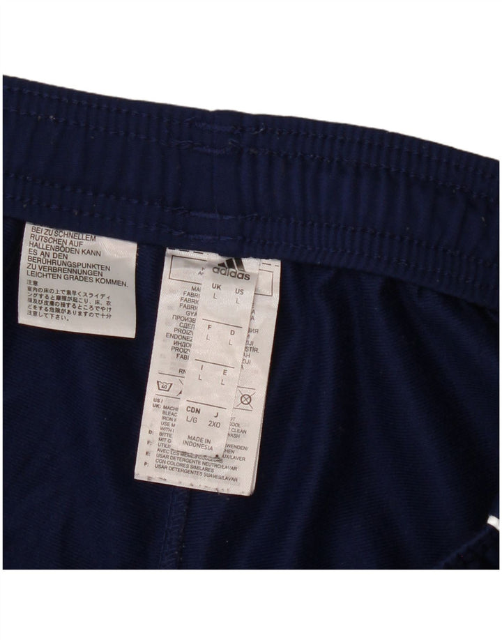 Pantaloni da tuta da donna Adidas Joggers UK 14 Large Blu Navy Poliestere