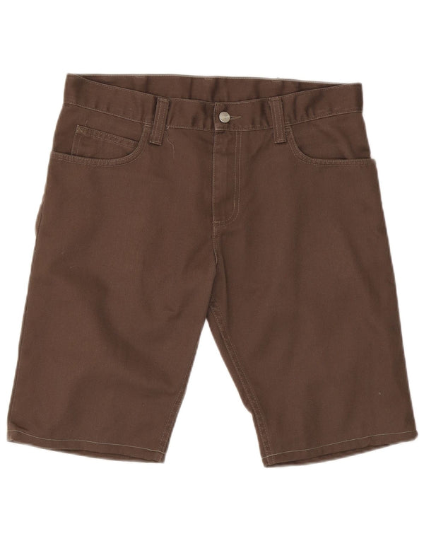 Pantaloncini casual da uomo Carhartt W32 poliestere marrone medio