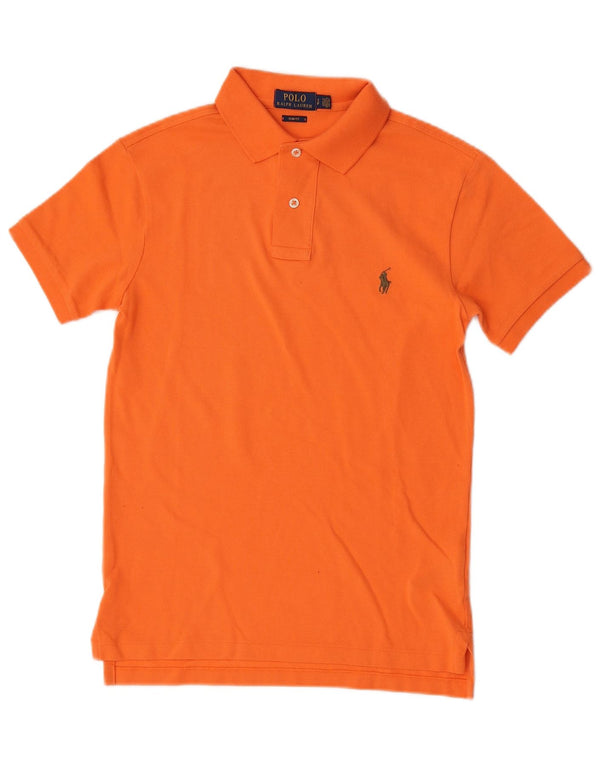 Polo Ralph Lauren da uomo slim fit polo piccola in cotone arancione