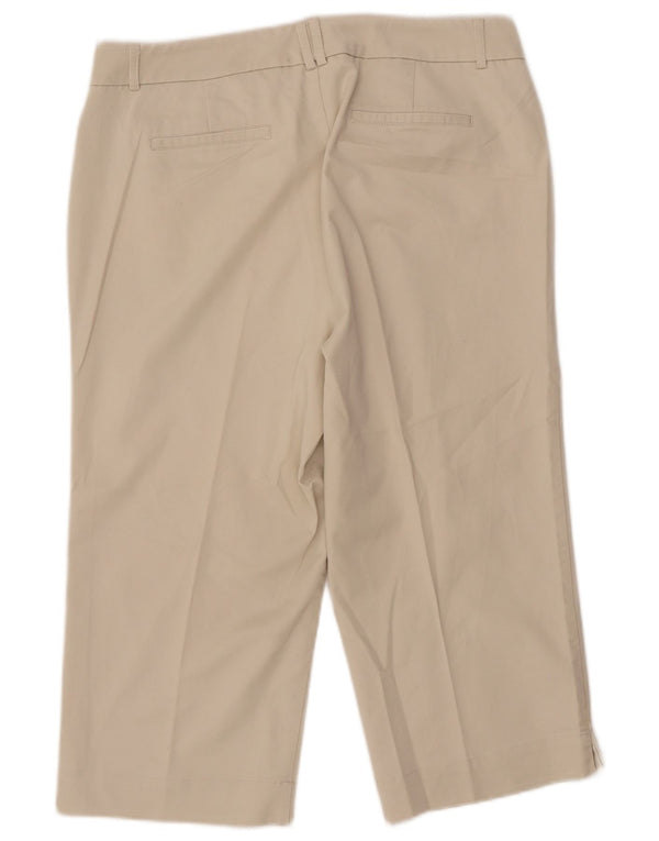 Pantaloni Capri Curvy a vita media da donna Dockers US 14 XL W36 L20 Beige