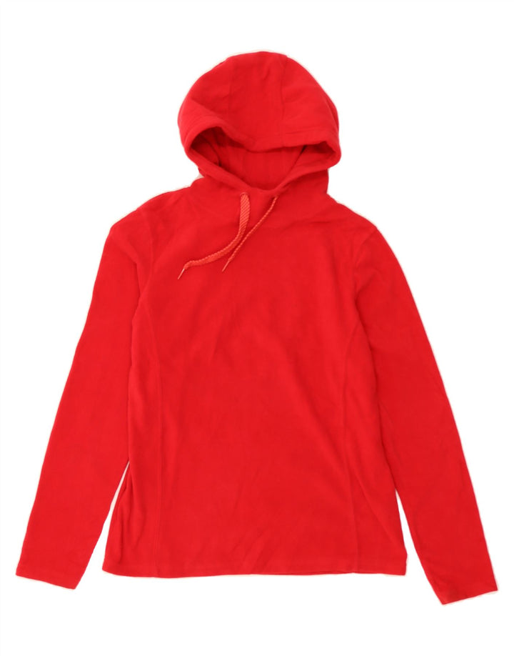 MOUNTAIN WAREHOUSE Womens Hooded Fleece Jumper UK 10 Small  Red Polyester Vintage Mountain Warehouse and Second-Hand Mountain Warehouse from Messina Hembry 