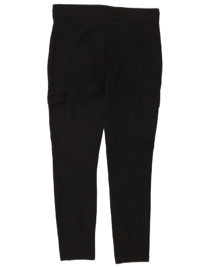Pantaloni cargo slim da donna Zara medi W26 L26 viscosa nera