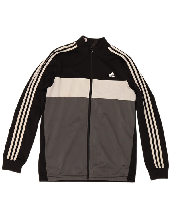 Giacca da tuta Adidas Primegreen da ragazzo 15-16 anni color block nero