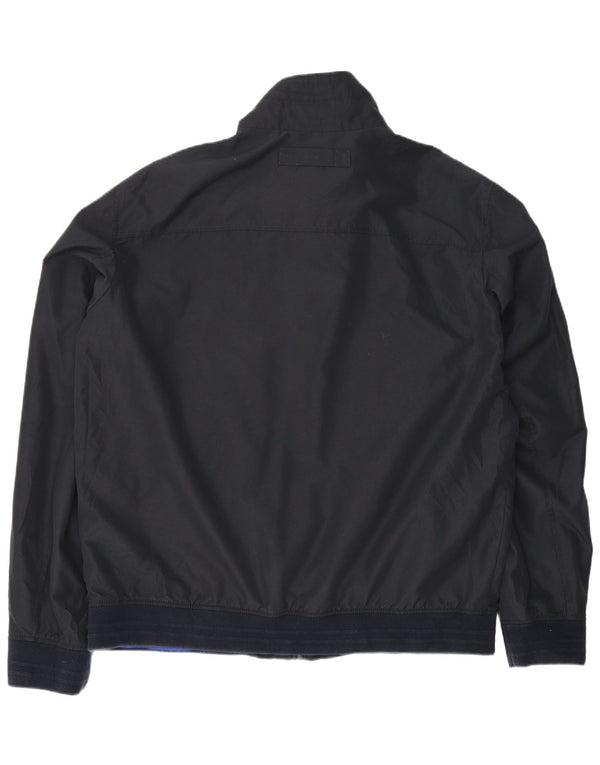 Gant Mens Bomber Jacket UK 42 XL Navy Blue Polyester