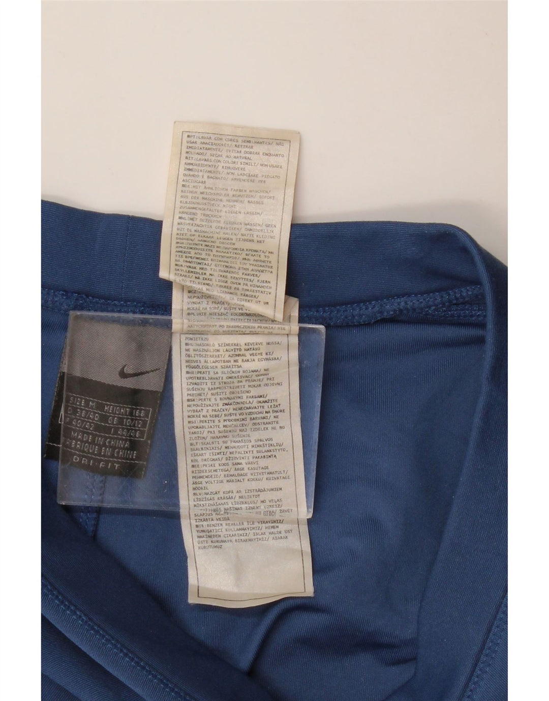 Pantaloni da tuta da donna NIKE UK 10/12 Poliestere color block blu medio