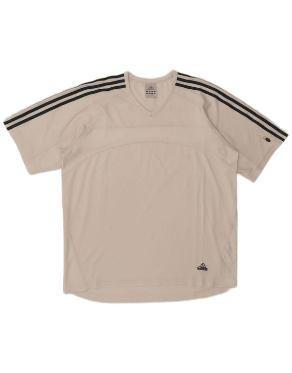 T-shirt Adidas Climacool da uomo Top XL poliestere bianco