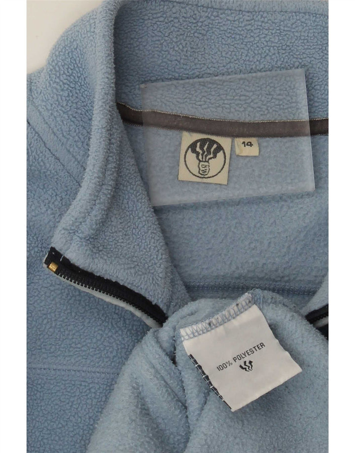 Giacca in pile da donna Fat Face UK 14 grande poliestere blu