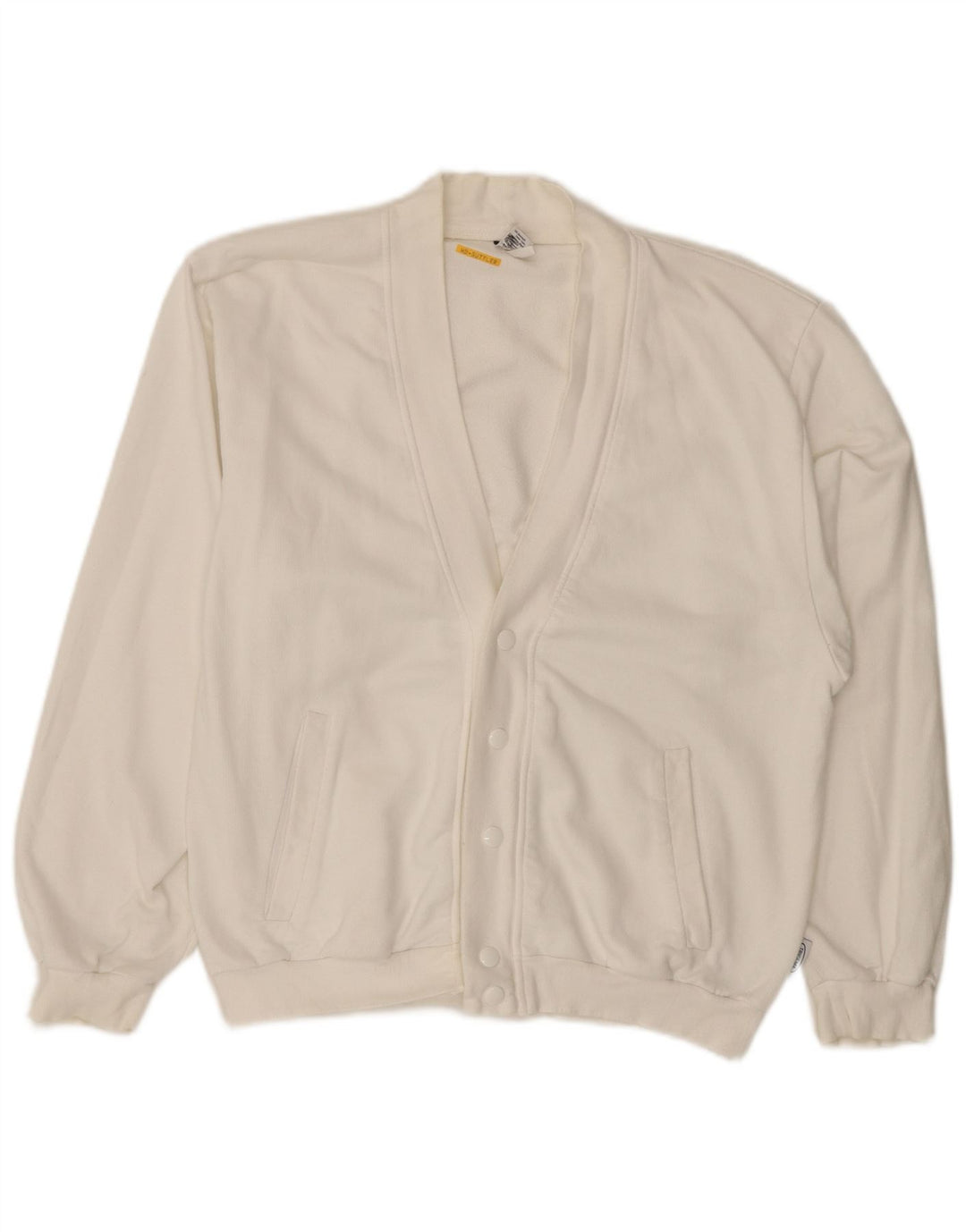 TRIGEMA Maglione Cardigan Uomo Piccolo Cotone Bianco